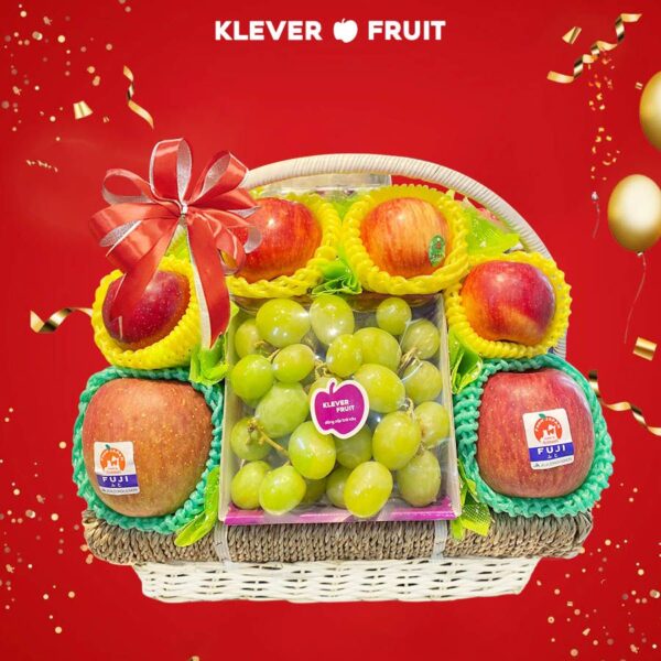 Giỏ quà Chúc mừng - 03 - Quà Trái Cây - Klever Fruit