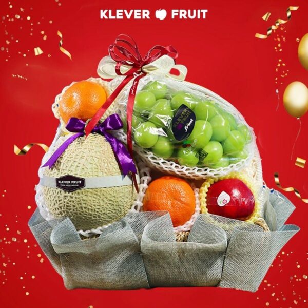 Giỏ quà Chúc mừng - 05 - Quà Trái Cây - Klever Fruit