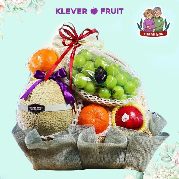Hộp quà cảm ơn Bố/ Mẹ - 06 - Quà Trái Cây - Klever Fruit