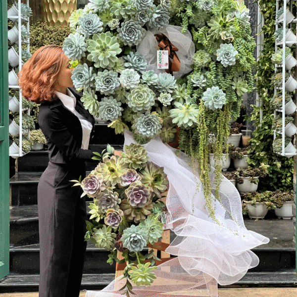 Vòng Hoa Tang Cao Cấp Từ Sen Đá Mẫu Mới Nhất Năm