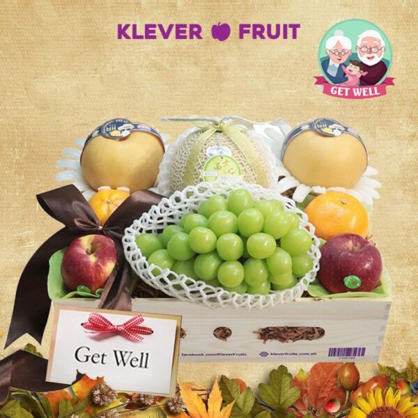 Hộp quà chúc sức khỏe Ông/ Bà - 05 - Quà Trái Cây - Klever Fruit