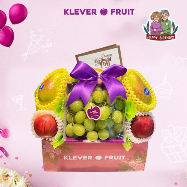 Hộp quà mừng sinh nhật Bố, Mẹ - 01 - Quà Trái Cây - Klever Fruit