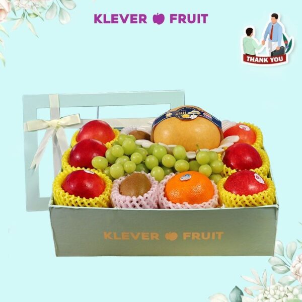 Giỏ quà cảm ơn Đối tác/ Đồng nghiệp - 02 - Quà Trái Cây - Klever Fruit