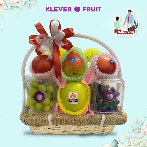 Giỏ quà cảm ơn Đối tác/ Đồng nghiệp - 03 - Quà Trái Cây - Klever Fruit