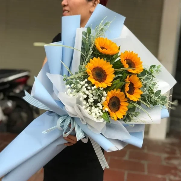 Bó Hoa Hướng Dương 5 Bông Giá Bao Nhiêu Tiền?