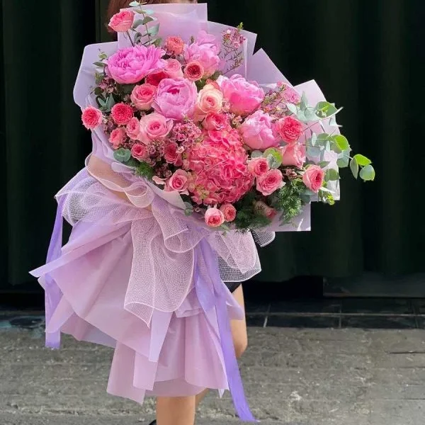 Hoa Sinh Nhật Người Yêu Mix Màu Ombre Mới Lạ