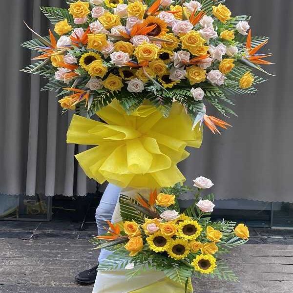 Kệ Hoa Khai Trương Đẹp Sang Trọng Mẫu Ấn Tượng