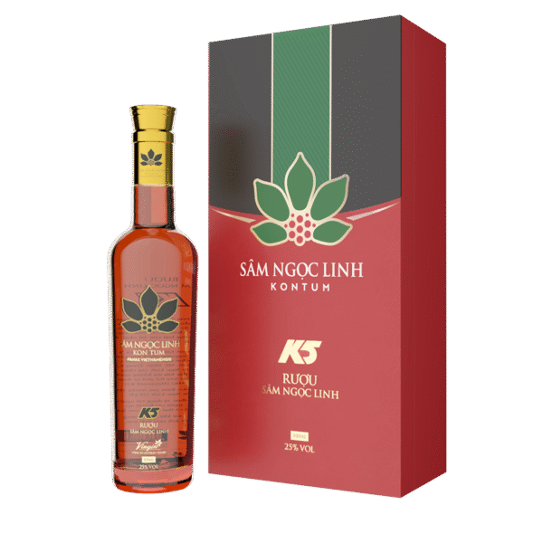 Rượu Sâm Ngọc Linh K5 (nhãn Xanh)