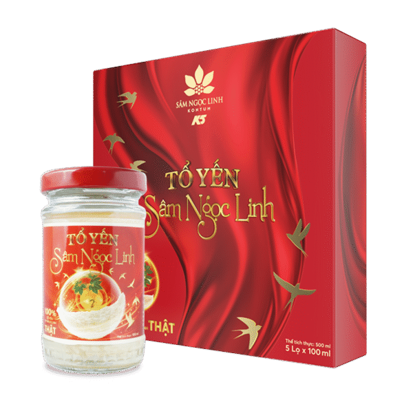 Tổ yến Sâm Ngọc Linh 100ml – 5 hủ/hộp