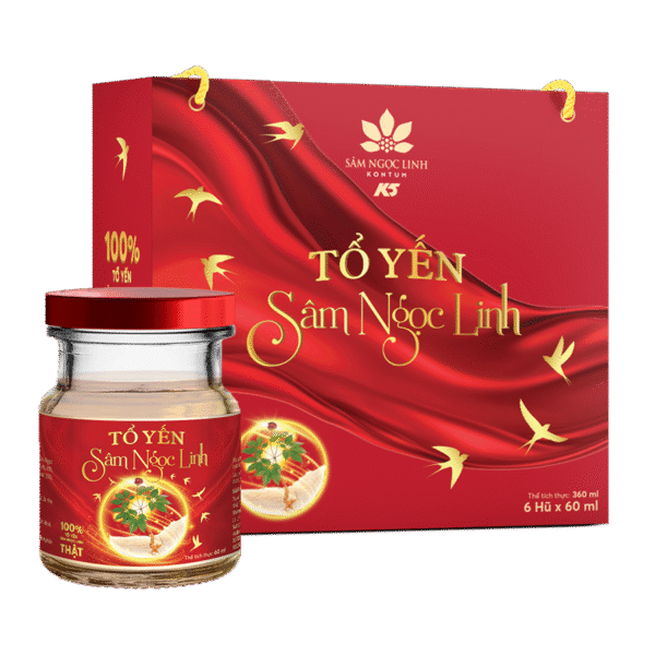 Tổ Yến Sâm Ngọc Linh 60ml – 6 hủ/hộp