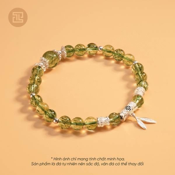 VÒNG TAY THẠCH ANH TÓC XANH