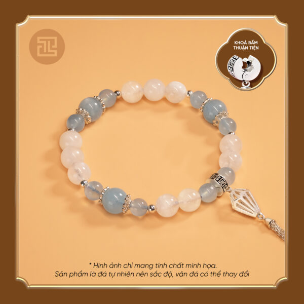 VÒNG MOONSTONE (PHỐI AQUAMARINE)