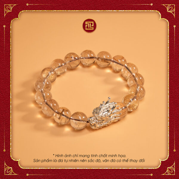 VÒNG THẠCH ANH TÓC BẠCH KIM