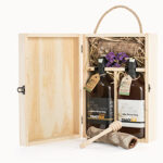 Hộp quà gỗ đôi mật ong hoa cà phê và chôm chôm 850g - Image 2