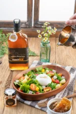 Hộp quà gỗ đôi mật ong hoa cà phê và chôm chôm 850g - Image 3