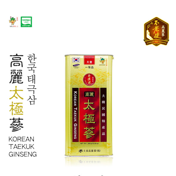 Thái cực sâm củ khô HQ (Thiên sâm) 300g - số 10 (10 củ) - Daedong