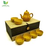 Bộ Ấm Chén Tư Đình Hoa Đào, Đoàn Nê Nguyên Khoáng, Thủ Công 190ml