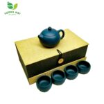 Bộ Ấm Chén Tây Thi Lam Sa, Nguyên Khoáng, Thủ Công 220ml - Image 2