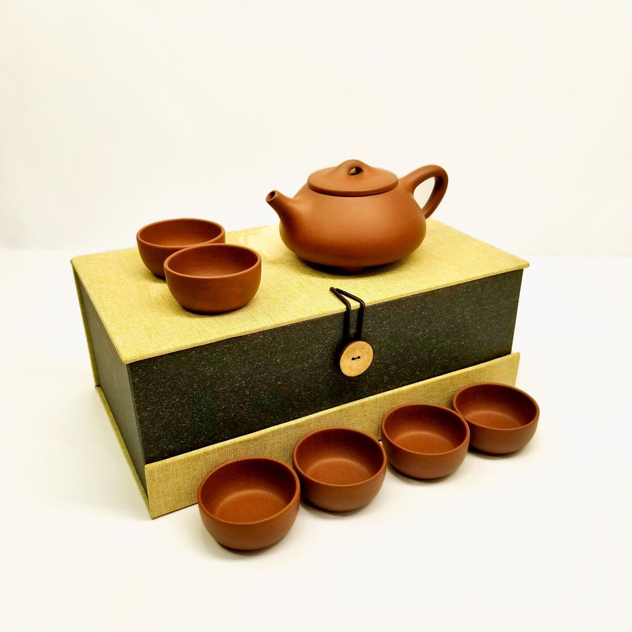 1-4.jpg Bộ Ấm Chén Thạch Biều Cảnh Chu, Thủ Công 270ml - Image 1