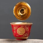 Chén vàng uống trà Phúc Đoàn Viên - Image 5