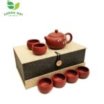 Bộ Ấm Chén Tây Thi Phúc Lộc Mai, Đại Hồng Bào Nguyên Khoáng, Thủ Công 250ml