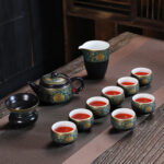 Bộ Ấm Chén Pha Trà Kim Liên Như Ý - Image 3