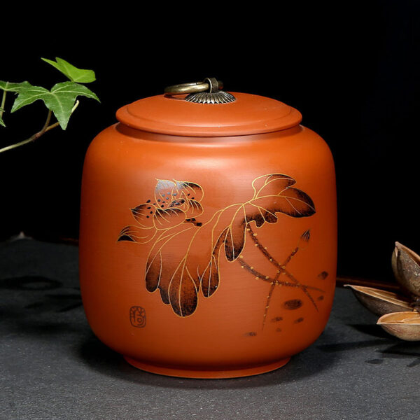 Hũ Đựng Trà Tử Sa, Hũ Chè Có Nắp Kín, Lọ Đựng Chè 230gr