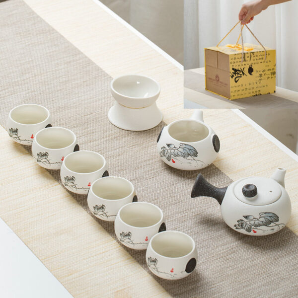 Bộ ấm chén pha trà Định Châu Hoa Sen