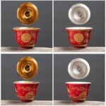 Chén vàng uống trà Phúc Đoàn Viên - Image 27