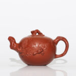 Bộ Ấm Chén Chu Sa Nho Sóc, Nguyên Khoáng, Thủ Công 320ml (Tùng Thử Bồ Đào) - Image 3