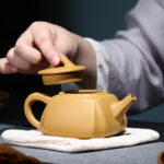 Bộ Ấm Chén Tứ Phương Đoàn Sa, Nguyên Khoáng, Thủ Công 270ml - Image 6