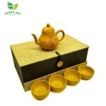 Bộ Ấm Chén Tư Đình Hoa Đào, Đoàn Nê Nguyên Khoáng, Thủ Công 190ml - Image 2