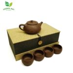 Bộ Ấm Chén Tử Sa Thạch Biều Trúc Đoạn, Thủ Công 270ml - Image 2