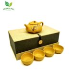 Bộ Ấm Chén Thạch Biều Đoàn Nê Cổ Thụ Mai, Đoàn Nê Nguyên Khoáng, Thủ Công 220ml