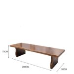 Bộ Bàn Ghế Uống Trà VIP Phòng Khách Gỗ Sồi Chiều Dài 2m, 6 Ghế - Image 3