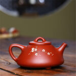 Bộ Ấm Chén Thạch Biều Hoa Mai Đại Hồng Bào, Nguyên Khoáng, Thủ Công 170ml - Image 4