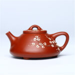 Bộ Ấm Chén Thạch Biều Hoa Mai Đại Hồng Bào, Nguyên Khoáng, Thủ Công 170ml - Image 5