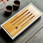 Khay Trà Độc Ẩm Đế Nhựa và Đế Tre - Image 2