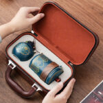 Bộ Ấm Trà Gốm Du Lịch Di Động - Image 3