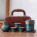 Bộ Ấm Trà Gốm Du Lịch Di Động - Image 5