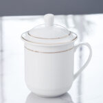 Cốc Sứ Uống Nước, Pha Trà Giữ Nhiệt Có Nắp, Sang Trọng - Image 4