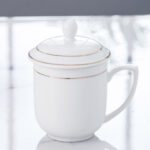 Cốc Sứ Uống Nước, Pha Trà Giữ Nhiệt Có Nắp, Sang Trọng - Image 5