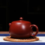 Bộ Ấm Chén Tử Sa Tây Thi Đại Hồng Bào Khẩu Lớn, Tử Sa Nguyên Khoáng, Thủ Công 200ml - Image 2