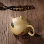 Bộ Ấm Chén Tây Thi Đoàn Nê Sen Cá, Đoàn Nê Nguyên Khoáng, Thủ Công 220ml - Image 4