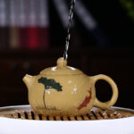 Bộ Ấm Chén Tây Thi Đoàn Nê Sen Cá, Đoàn Nê Nguyên Khoáng, Thủ Công 220ml - Image 5