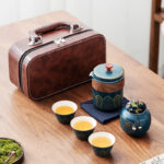 Bộ Ấm Trà Gốm Du Lịch Di Động - Image 6