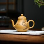 Bộ Ấm Chén Tư Đình Hoa Đào, Đoàn Nê Nguyên Khoáng, Thủ Công 190ml - Image 3