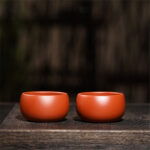 Chén Uống Trà Tử Sa Nguyên Khoáng Thủ Công Đế Tròn 60ml - Image 3