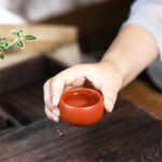 Chén Uống Trà Tử Sa Nguyên Khoáng Thủ Công Đế Tròn 60ml - Image 4