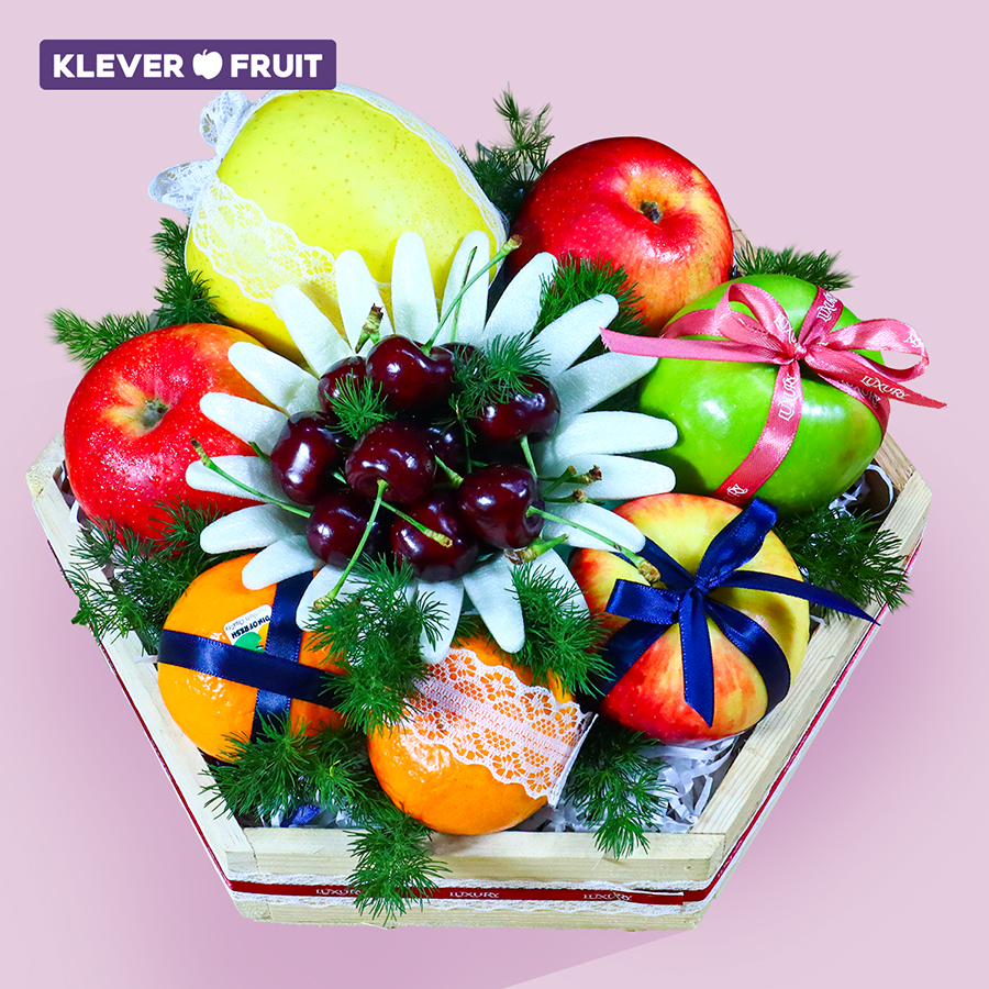 Hộp quà Báo Chí Việt Nam 21_06 14 - Hộp Quà Trái Cây Lục Giác - Klever Fruit Hộp quà Báo Chí Việt Nam 21/06 14 - Hộp Quà Trái Cây Lục Giác - Klever Fruit - Image 1